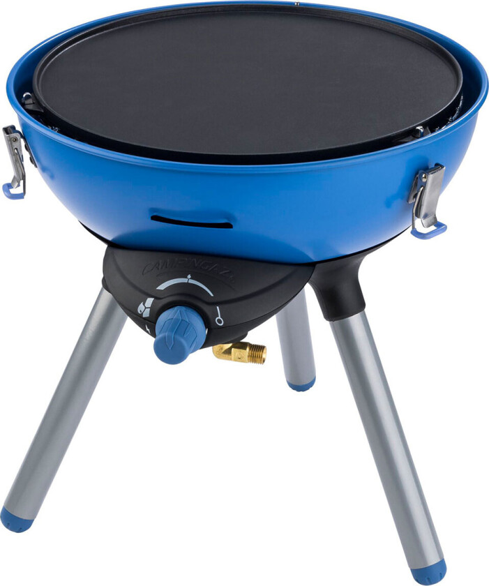 2000023717, 2000 W, Grill, propan/butan, Kjele, Rist + steketakke, Sort, Blå