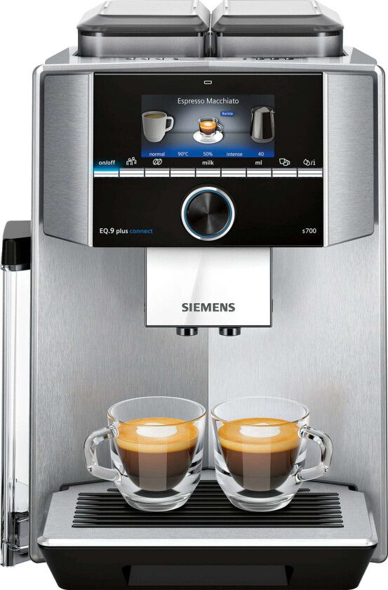 EQ.9 plus connect s700 TI9573X1RW - Automatisk kaffemaskin med cappuccinatore - 19 bar - rustfritt stål