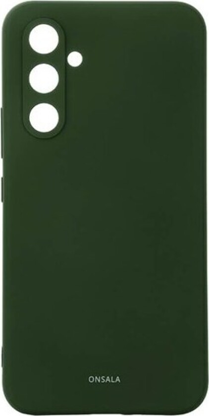 Phone Case with Silicone Feel Olive Green - Samsung A55 5G