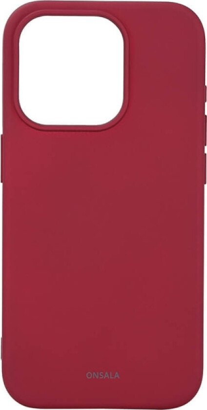 Phone Case Silicone MagSeries Deep Red - iPhone 15 Pro