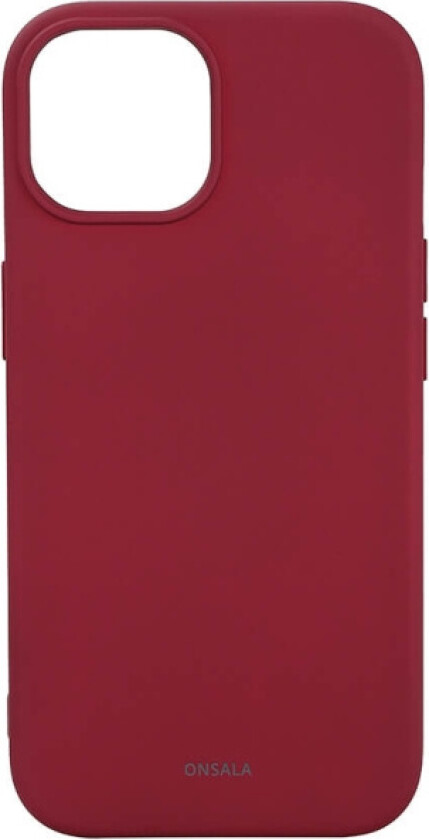 Phone Case with Silicone Feel MagSeries Deep Red - iPhone 15