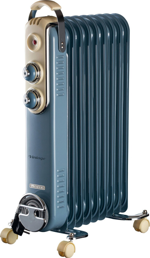 Vintage oljeradiator 2000W - 9 finner - Blue