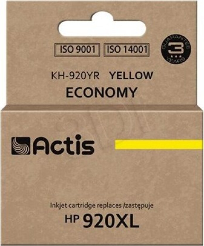 standard KH-920YR - yellow - remanufactured - ink cartridge (alternative for: HP 920XL HP CD974AE) - Blekkpatron Yellow