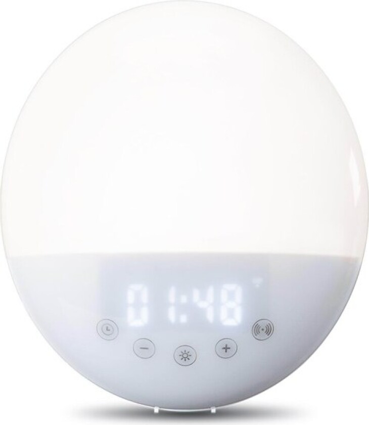 Bilde av CRW-110WH, Digital vekkerklokke, Oval, Hvit, Plast, 24 timers, FM