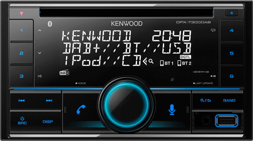 Electronics DPX-7300DAB, Sort, 2 DIN, CD, AAC, FLAC, MP3, WAV, WMA, LCD, Tysk, Engelsk, Spansk, Fransk, Russisk