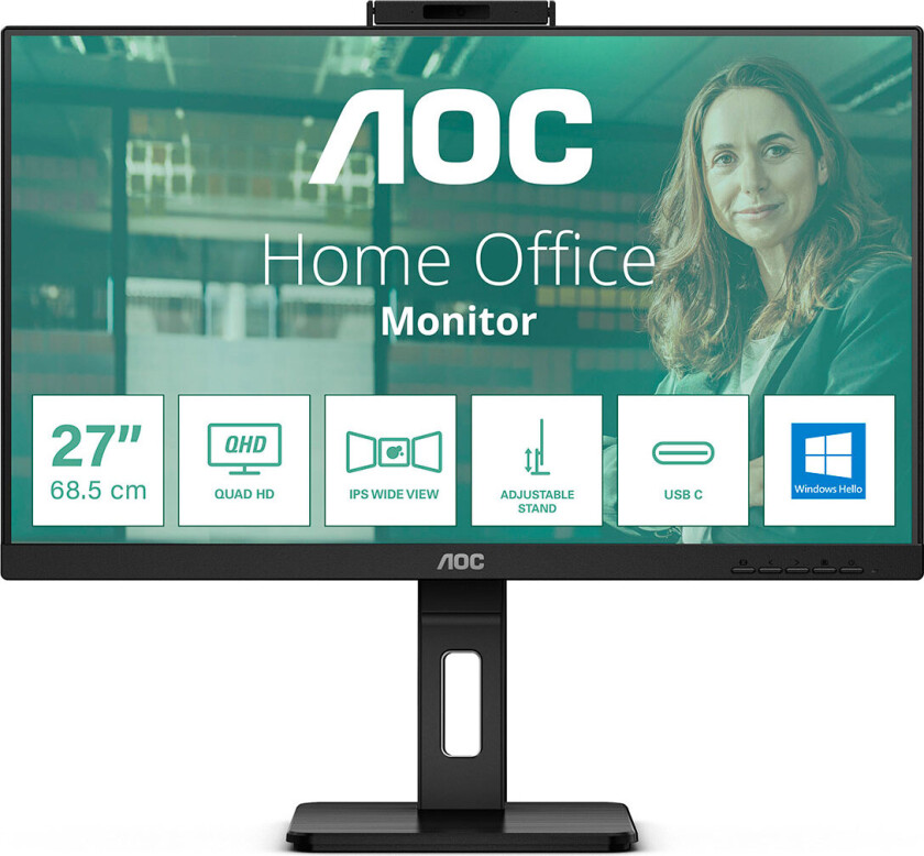 Skjerm AOC Q27P3QW 27" Quad HD 75 Hz