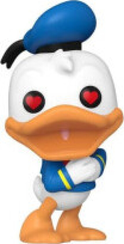 POP figure Disney 90th Anniversary Donald Duck with heart eyes