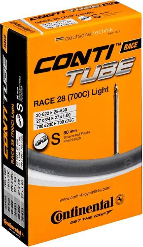 Bilde av landeveissykkel innerslang  Race 28 Light 18-25x700 presta S80mm