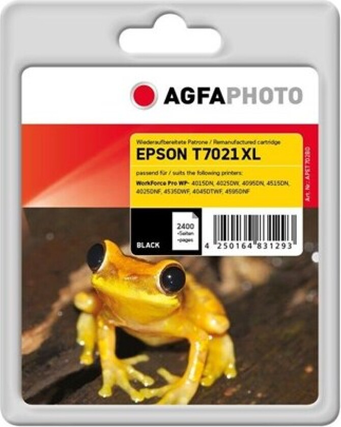 Photo - black - compatible - ink cartridge (alternative for: Epson C13T70214010 Epson T7021) - Blekkpatron Svart