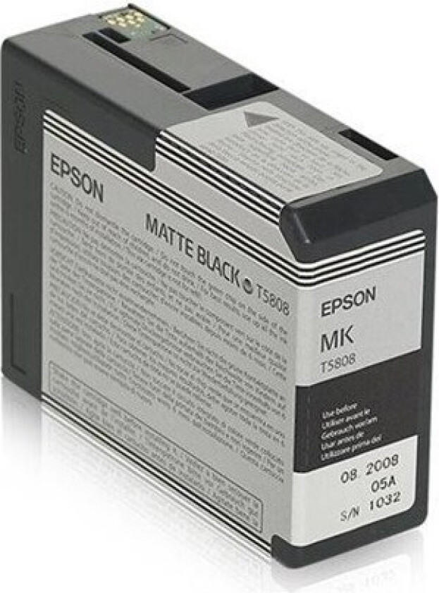 T5808 - matte black - original - ink cartridge - Blekkpatron Matt svart