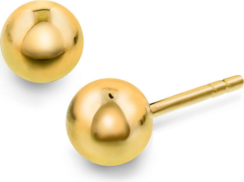 , Øredobber i 585 gult gull kule