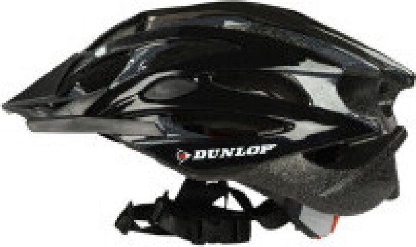 Dunlop - MTB regulert sykkelhjelm r. M 55-58 cm (svart)