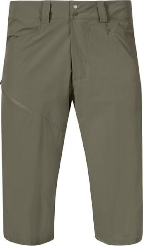 Men's Vandre Light Softshell Long Shorts Green mud 46, Green mud