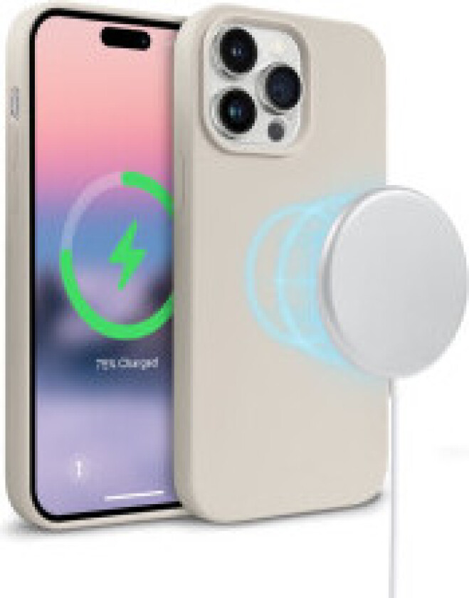 Crong Color Cover magnetisk deksel til iPhone 14 Pro Max (stein)