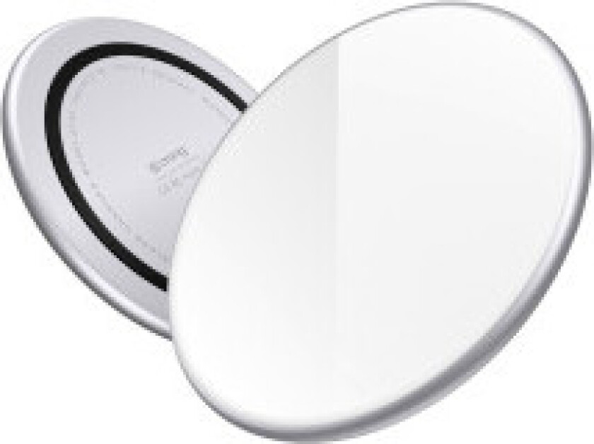 Crong Qi Fast trådløs lader med aluminium og panserhus 15W (hvit)