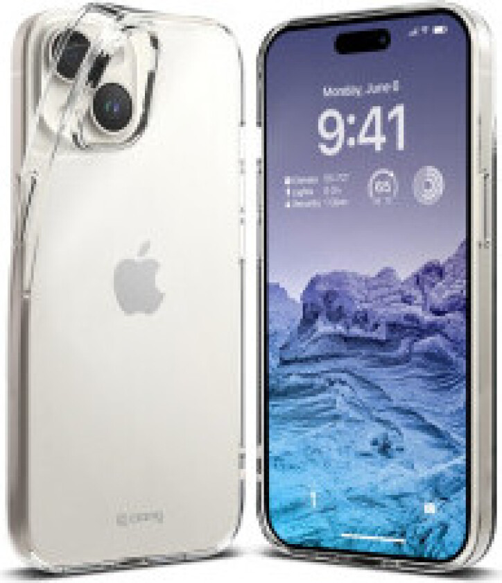 Crong Crystal Slim Cover - Deksel til iPhone 15 Plus (gjennomsiktig)