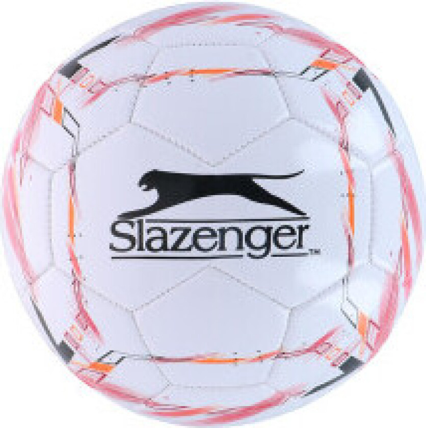 Slazenger - Fotball r. 5 (hvit/rød)