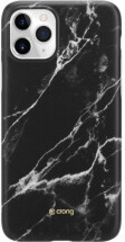 Crong Marble Deksel – Deksel til iPhone 11 Pro (svart)