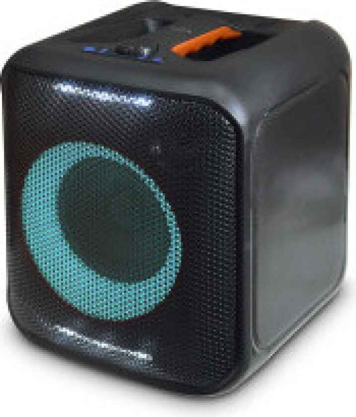 Bluetooth® Party Speaker Maksimal batteritid: 5 timer 150 W Bære håndtak Party lys Linkable Equalizer Oransje / Sort