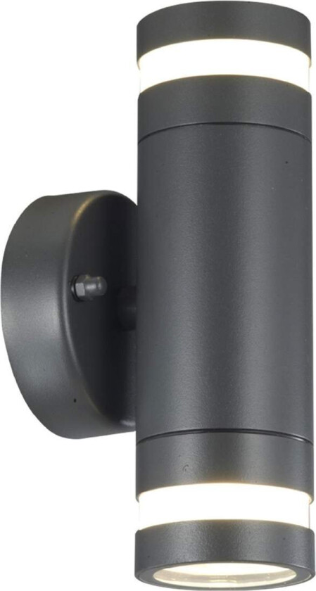 Fredrik II Väggarmatur 2xGU10-sockel IP44 Antracit