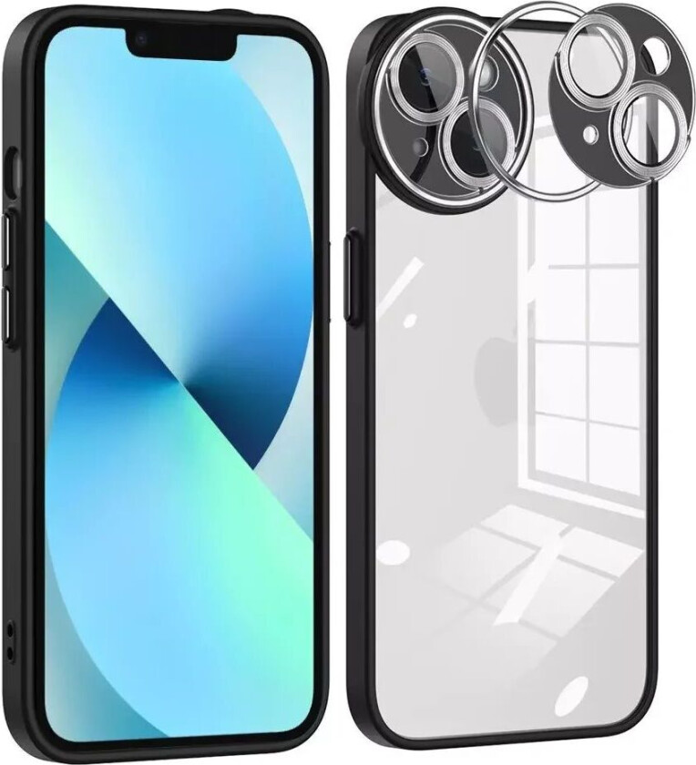 Iphone 13 Hybrid Plastdeksel - Svart