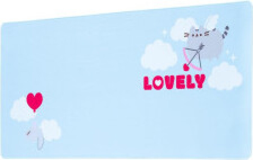 Pusheen - Gaming / skrivebordsmatte XXL fra Purrfect Love-kolleksjonen (80 x 35 cm)