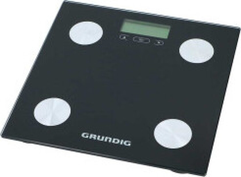 Grundig - elektronisk badevekt, kroppsvektanalyse, BMI, opptil 180 kg