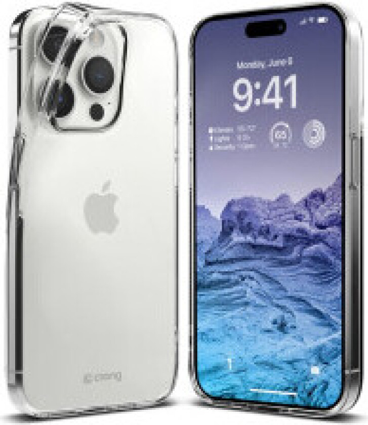 Crong Crystal Slim Cover - Deksel til iPhone 15 Pro Max (gjennomsiktig)