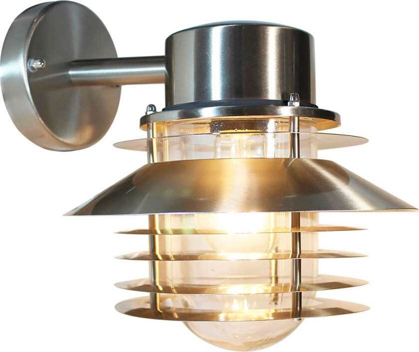 Stig Down Väggarmatur E27-sockel IP44 Aluminium