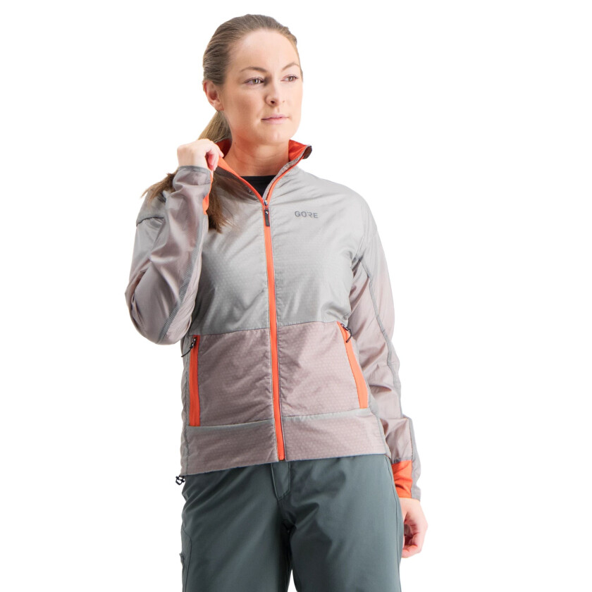 Drive Jacket Wmn, løpejakke dame Lab Gray/fireball