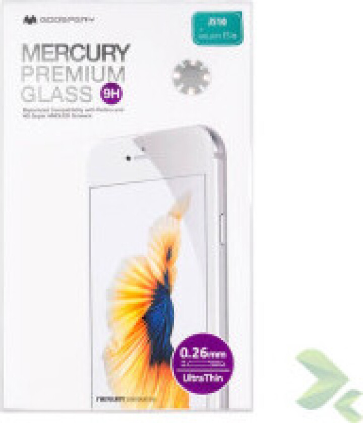 Mercury Premium Glass - Skjermbeskytter i herdet glass 9H for Samsung Galaxy J5 (2016)