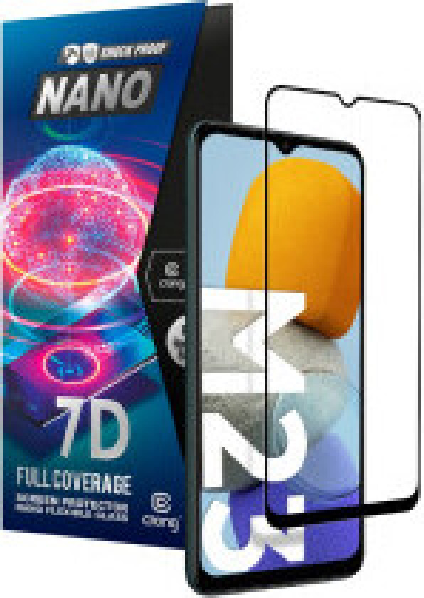 Crong 7D Nano fleksibelt glass - full dekning hybrid skjermbeskytter 9H Samsung Galaxy M23 5G