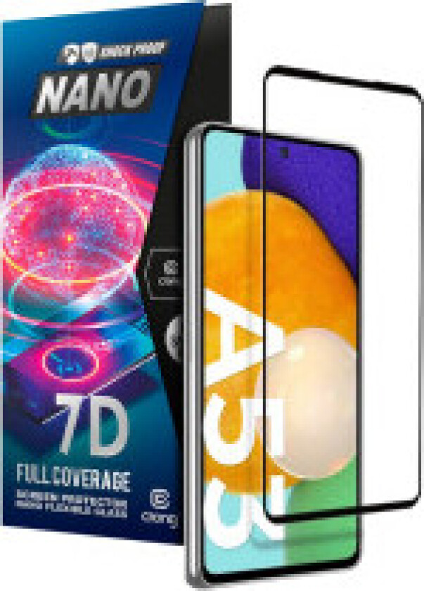 Crong 7D Nano fleksibelt glass – full dekning hybrid skjermbeskytter 9H Samsung Galaxy A53