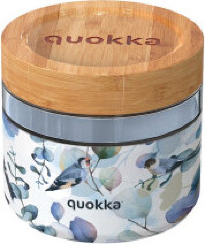 Quokka Deli Food Jar - Matbeholder/matboks i glass 820 ml (Blue Nature)