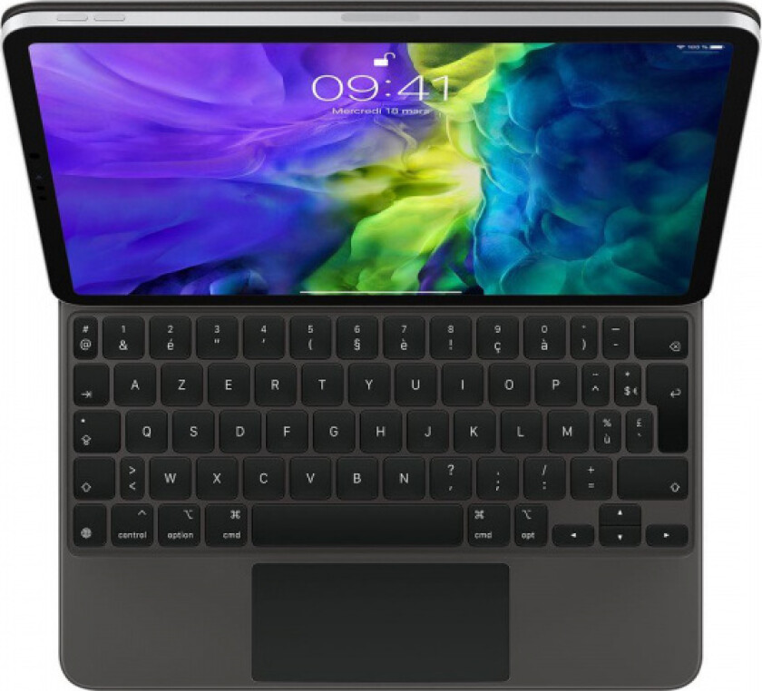 Magic Keyboard - Tastatur og folioveske - med styrepute - bakbelysning - Apple Smart connector - for 10.9-inch iPad Air (4. generasjon)  11-inch iPad Pro (1. generasjon, 2. generasjon)