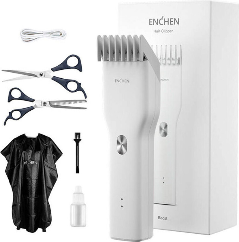 Hårklipper Hair clipper (3-21mm) + accessories BOOST-W Set (white)