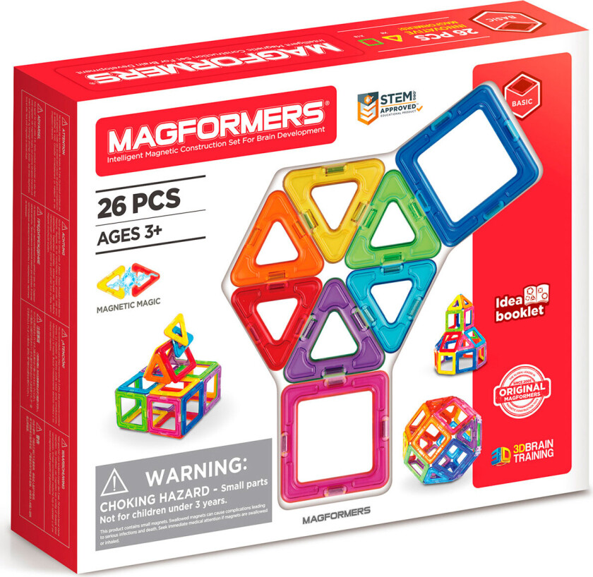 Basic magnetic blocks 26 elements