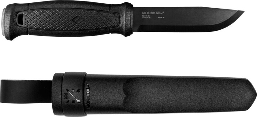 13716, Single, Jaktkniv, Drop point, Kolstål, Polyamid, Svart