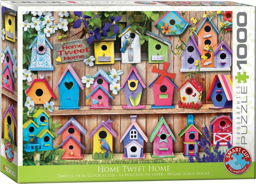Puslespill 1000 Bird Houses Eurographics