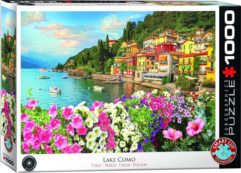 Puslespill 1000 Lake Como Eurographics