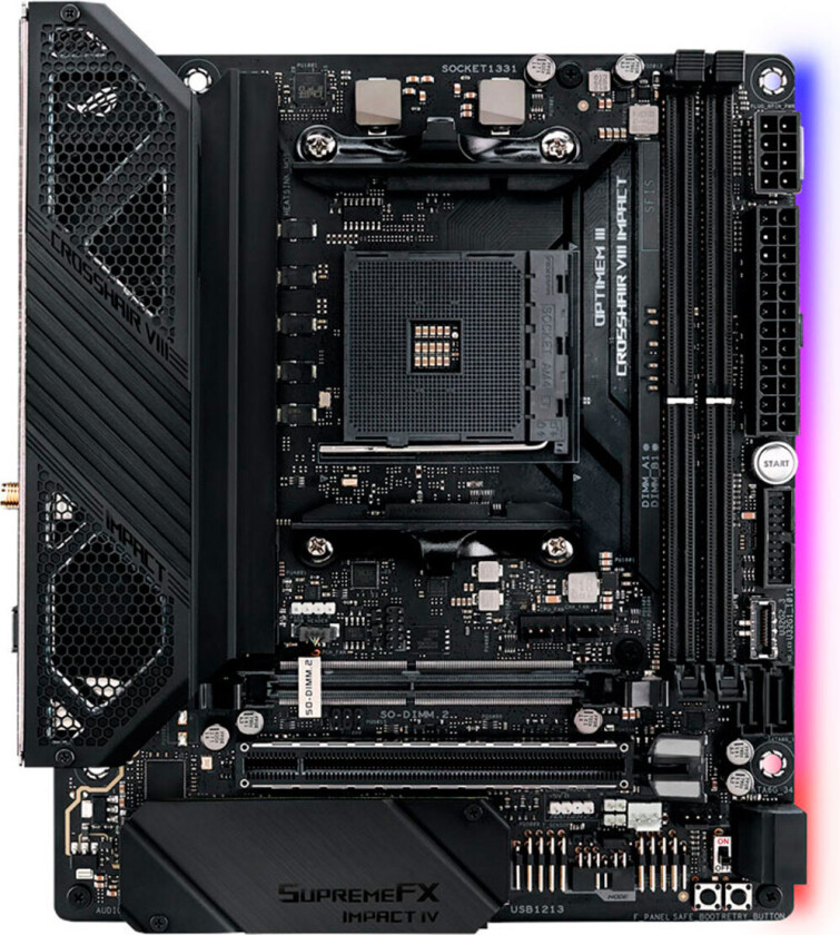 Asus ROG Crosshair VIII Impact AMD X570 AM4 Mini Secure Digital (MiniSD)