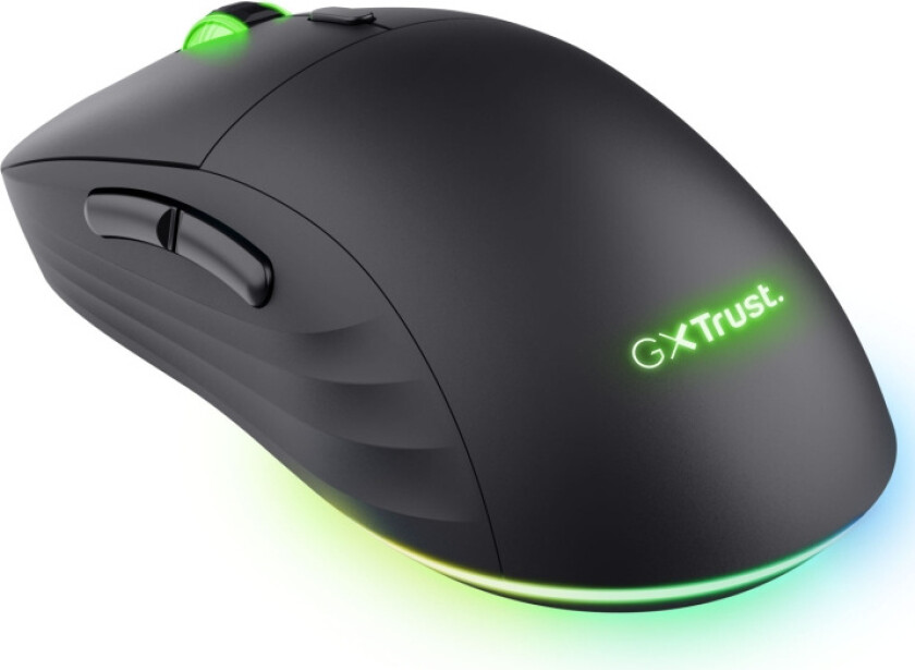 GXT 927 REDEX+ - Mus - high-performance, adjustable RGB lighting - høyrehendt - laser - 6 knapper - trådløs - 2.4 GHz - USB trådløs mottaker -