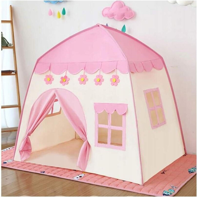 Lektält för Barn / Barntält med LED - 130cm