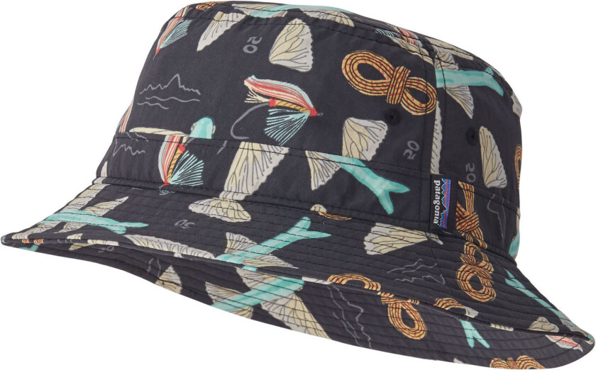 Wavefarer Bucket Hat Fly  Ink Black L