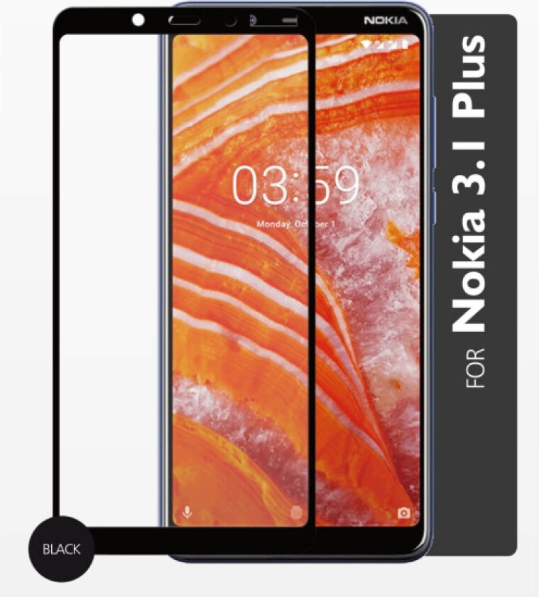 Glass Protector 2.5D Full Cover Nokia 3.1 Plus