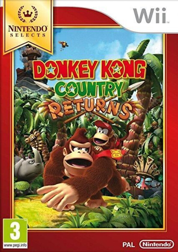 Nintendo Selects: Donkey Kong Country Returns (Nintendo Wii) - Game H2VG The