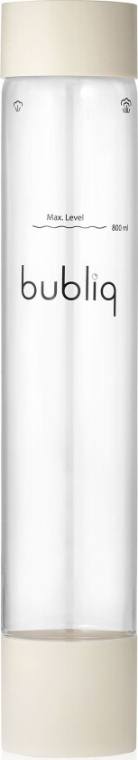 Beige bottle for bubliq drink carbonator
