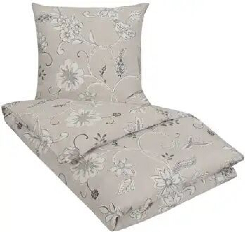 Sengesett 200x220 cm - 100% bomull - Diana grå -