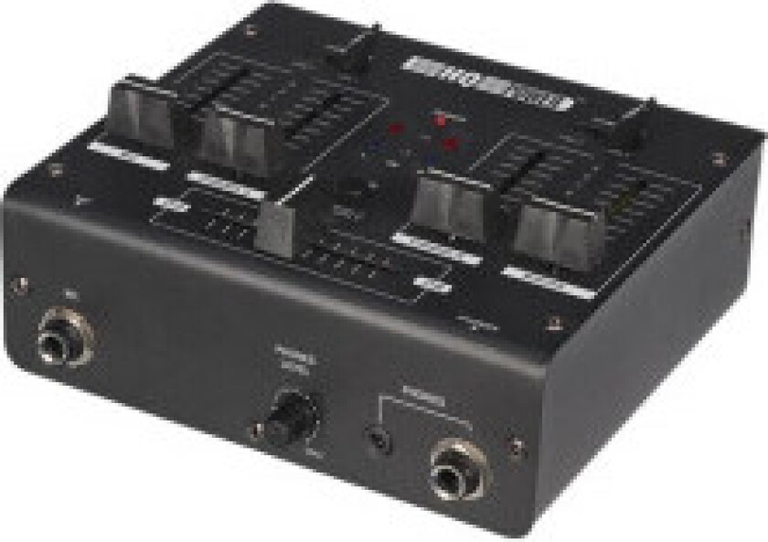 2-kanals mikser med 2 usb-innganger