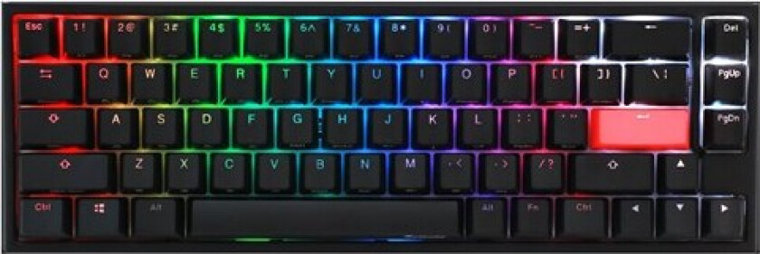One 2 SF RGB - Cherry MX Black - Gamingtastatur - Uten numpad - Nordisk - Svart
